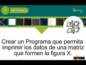 arreglos – pSeint (imprimir diagonales figura X)