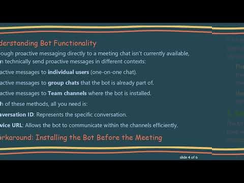Implementing Proactive Messaging in Microsoft Azure Bot Service for Group Chats