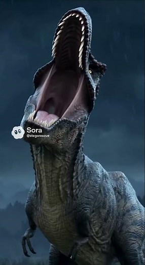 Tyrannosaurus Rex Roars at the Storm｜#TyrannosaurusRex (Fictional Effect)