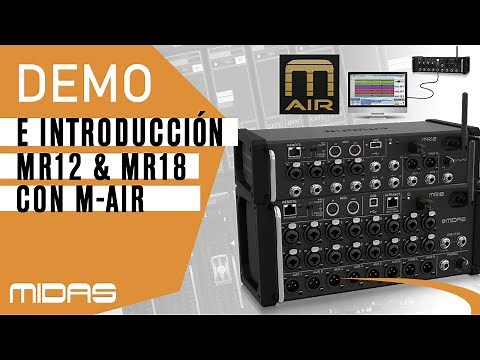 Introduction and demonstration of the MIDAS MR12 and MR18 digital mixers