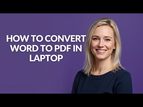 How to Convert Word to Pdf In Laptop - Julia'sTutorials