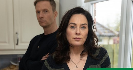 Jill Halfpenny and Larry Lamb are embroiled in The Feud in suspicion-filled first look