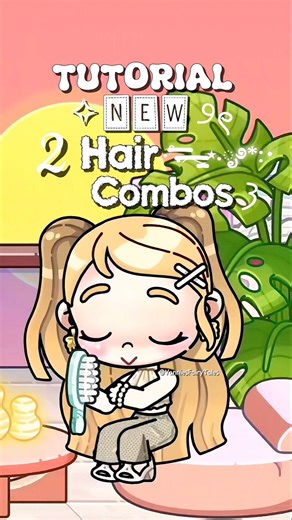 TUTORIAL NEW HAIR COMBOS IN AVATAR WORLD #avatarworld #awtutorials #pazu