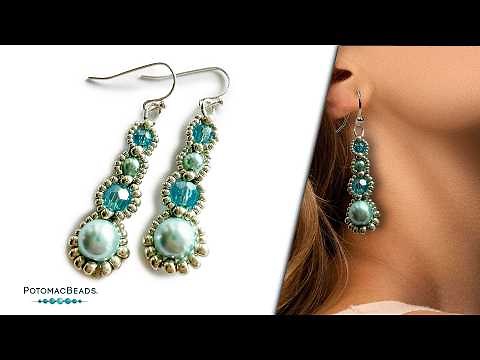 Bezeled Bubble Earrings - DIY Jewelry Making Tutorial by PotomacBeads