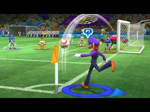 Sonic, Silver, Bowser & Waluigi Team Up! Mario and Sonic 2016 Football