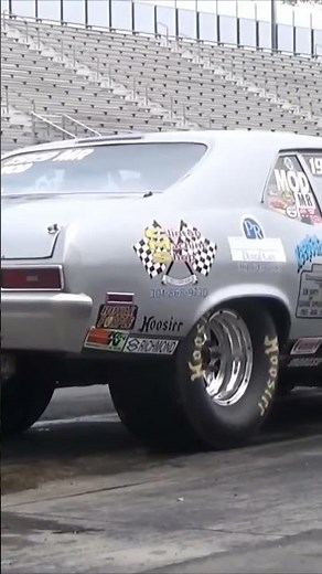 1969 Chevy Nova Drag Car Burnout #cars #classiccars #musclecars #shorts #short