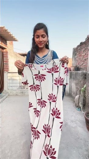 🤍 Stylish White Floral Kurti Palazzo Set 🤍| #meesho | aarti singh