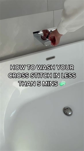 Quick Guide: Washing Your Cross Stitch in Less Than 5 Mins!