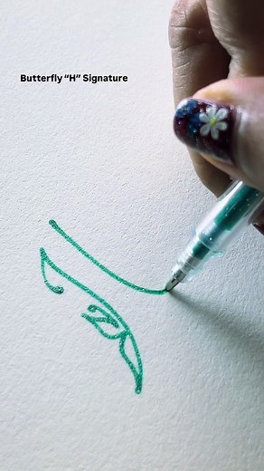 Butterfly-Style 'H' Signature Tutorial