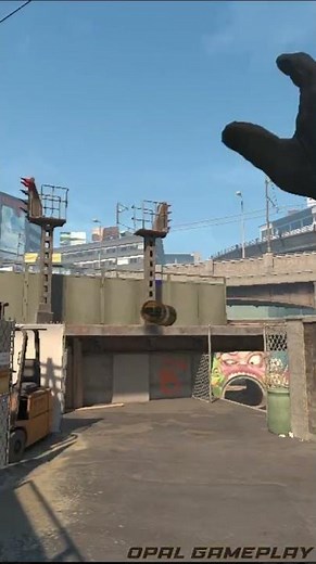 CS2 SMOKE - Overpass - B Site Barrels Smoke from Alley