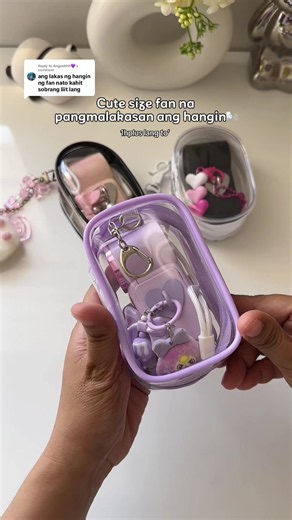 Mini fan rechargeable for students — portable 1h runtime
