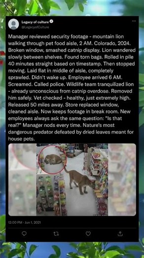 He Came to Hunt… Got High Instead 🌿😂 #CatnipAttack #WildFail