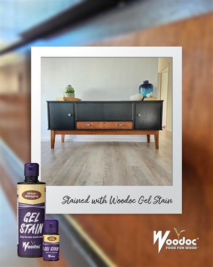 The easiest way to make your old wood feel brand new? Stain with Woodoc Gel Stain and seal with your favourite clear Woodoc Sealer 😉 | Woodoc