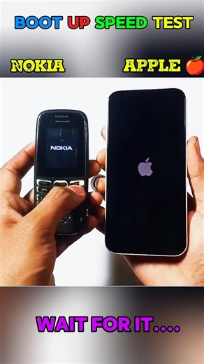 ☠️🔰 NOKIA VS APPLE ☠️‼️BOOT UP SPEED TEST 🔥|||