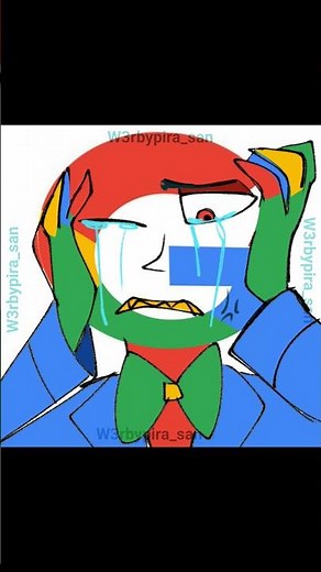 GOOGLE your smile is stitched?? #art #foryou #google #chrome #AsistenGoogle #hazbinhotel