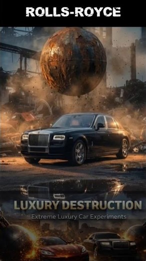 Can a Rolls-Royce Phantom Survive a 300-Ton Wrecking Ball? #asmr #steelball #unrealphysics