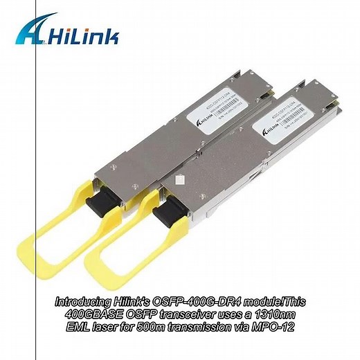 400G BASE-DR4 OSFP Module 1310nm EML Laser 500m Transmission