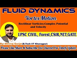 26.Fluid Dynamics: Vortex motion-Velocity and Complex Potential due to Rectilinear Vortices/Vortex