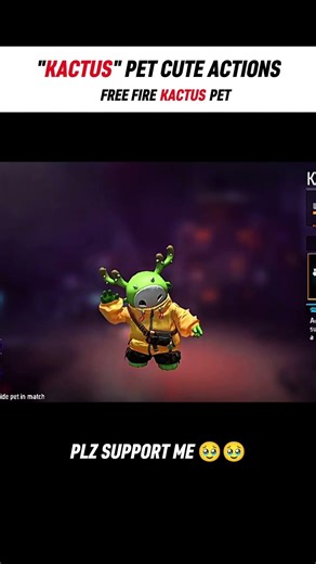 free fire Kactus pet action sounds | ff Kactus pet sounds