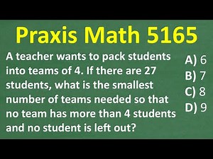 Praxis Math TRAP: Solve a Praxis Math 5165 Question in Seconds The RIGHT WAY!