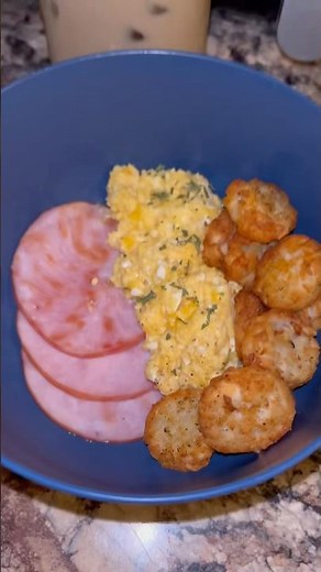 Canadian Bacon, Scrambled Eggs w/Cheese & Hash Browns!