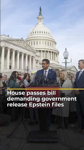 House passes bill demanding government release Epstein files