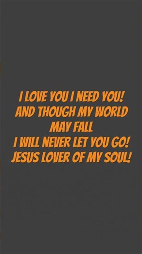 #Jesus, lover of my soul! Charles Wesley I will never eve ever let you go, Jesus!