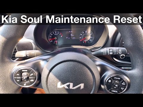 2020 - 2023 Kia Soul How to reset maintenance reminder / oil life
