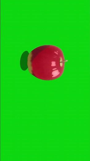 Apple Falling Green Screen Stock Footage Free Motion Clip for Editing #greenscreen #fruit #shorts