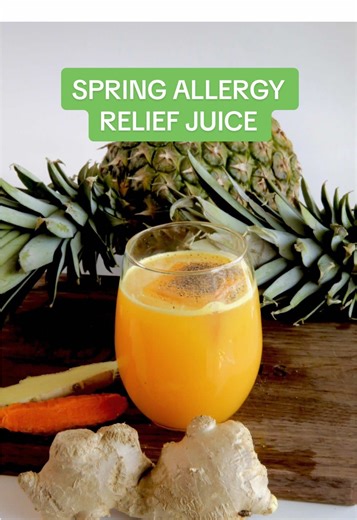 Spring Allergy Relief Juice: Natural Antihistamine