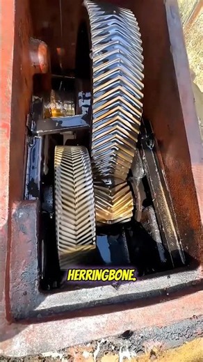 Herringbone gears: the engineering trick that changes everything #machinery #design