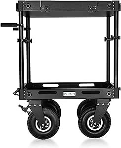 PROAIM Victor Pro 32” Video Production Camera Cart. for Professional Videomakers, Filmmakers, and Photographers. Payload: Top Shelf- 150kg / 330lb & Bottom Shelf- 200kg / 440lb (CT-VCTR-PRO-32)