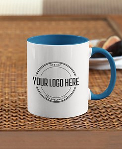 Custom Logo Coffee Mug: Personalized Corporate Gift - Etsy