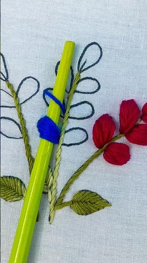 Simpley easy quick embroidery neck design || hand embroidery #reels #handbroidery #embroidery