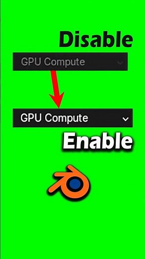 Enable GPU in blender / blender tutorial