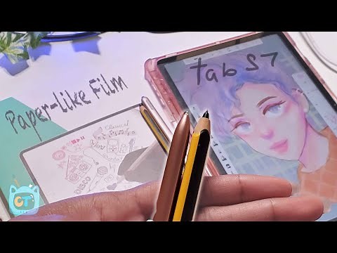 ✏️Paperlike screen protector on Android tablet 🌱 Nibs results after months of drawing use🥕