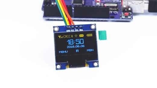0.96 Inch OLED I2C IIC Display Module 12864 128x64 Pixel SSD1306 Mini Self-Luminous OLED Screen Board for Arduino Raspberry Pi