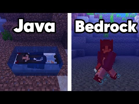 22 Differences Between Minecraft Java and Bedrock!