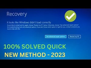Recovery , It Looks Like Windows Did Not Load Correctly On Windows 10,11,8