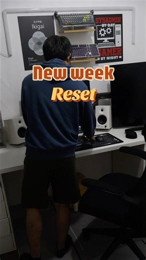 Desk reset for a new week