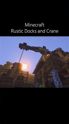 Minecraft Rustic Docks Build #minecraft #minecraftbuilding #minecraftshorts