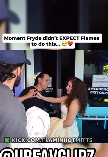 Moment Fryda didn’t EXPECT Flames to do this… 😂💔 #fyp #flaminhotmitts #fryda