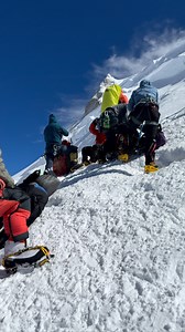 Resting below the camp 4 before the summit push…..#manaslu #adventure #foryou #8163m | Pasang Nurbu Sherpa