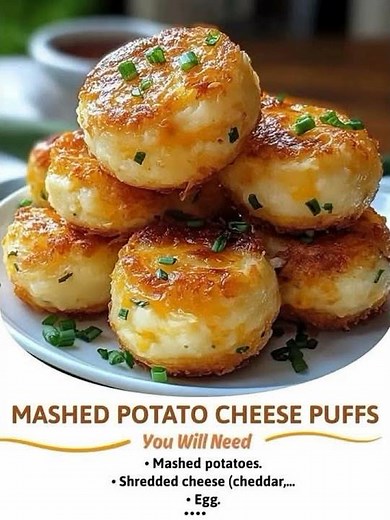 Crispy Leftover Mashed Potato Cheese Puffs