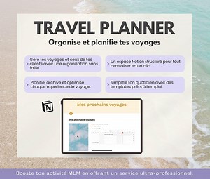 TEMPLATE NOTION - Travel Planner MLM | Travel Organization & Planning - Etsy Canada