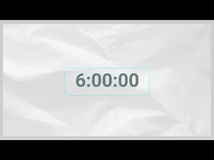 6 Hour Timer Countdown with White Screen | Ambient Forest Background for Sleep, Meditation & Focus
