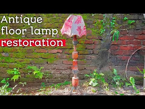 Antique floor lamp restoration