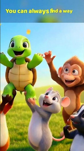 Candy Heroes – The Rabbit and the Turtle – Kids song based on Aesop's fable – Part 4 #Shorts