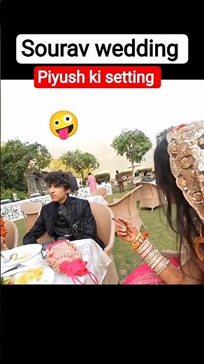 Sourav ki wedding and Piyush ki setting | sourav josi vlogs #shorts #wedding #souravjoshivlogs