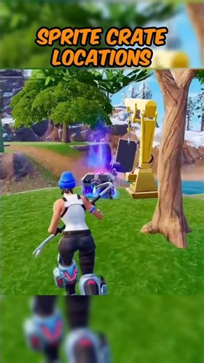 ALL SPRITE CRATE LOCATIONS ON THE FORTNITE MAP #fortnite #gaming #shorts